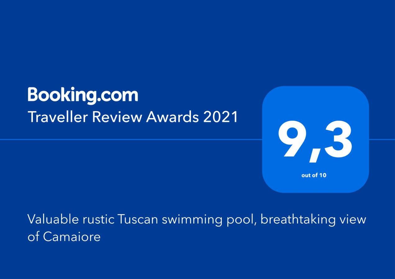 Valuable Rustic Tuscan Swimming Pool, Breathtaking View Of Камайоре Екстериор снимка